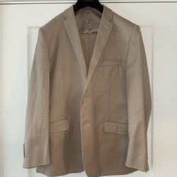 Beige Slim Fit Suit 