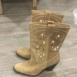 Cowboy Boots For Girls (New): Size 8