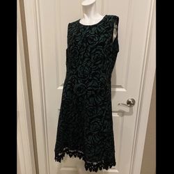 Adorable Donna Ricco Black Velvet Dress