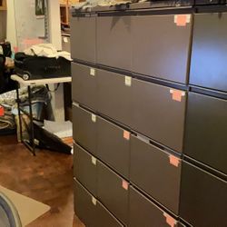 Herman Miller 5-Drawer Filing Cabinet (Tan/Brown, 3 Available)