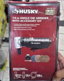 Husky 1/4 in. Angle Die Grinder with Accessory Kit