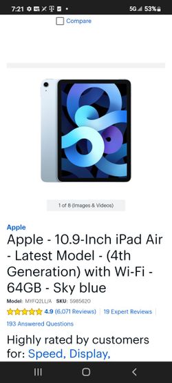 IPad Air 4 GENERATION 64gb In Excellent Condition 