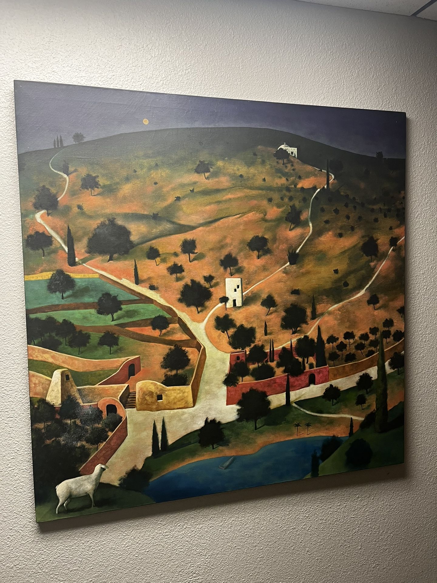 Large Adobe Style Painting - Local Artist