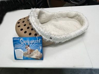 New, Firm, Sasquatch Shoe Small Pet Bed – Tan