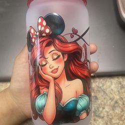 16oz custom cup Princess Ariel DisneyLand