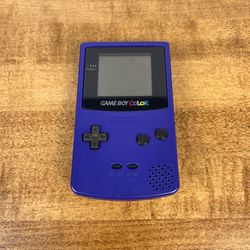 Nintendo Game Boy Color CGB-001 - Grape Purple - Tested Working
