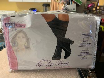 Black go go boots