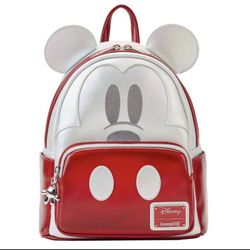 Loungefly Disney100 Platinum Mickey Mouse Backpack