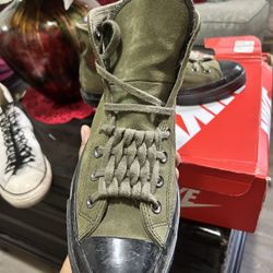 Army Green Converse Size 9.5
