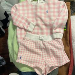 Polo Ralph Lauren Kids Sweatshirt & Shorts Set