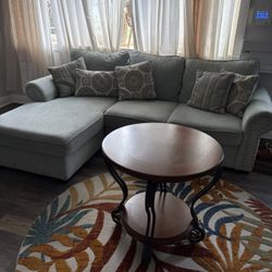 Beautiful Living Room Set — Sofa, Rug & Side Tables 