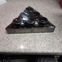 Vintage 1992 Rumple Minze Pool Cue Shot Glasses