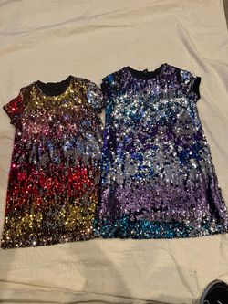 Girls Sequin Shift Dresses –size 10-12 $10 each one