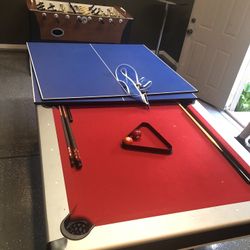 Pool And Ping Pong Table 