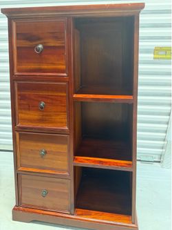 Vintage Chest Dresser Drawers with Storage Shelves High Quality Solid Wood