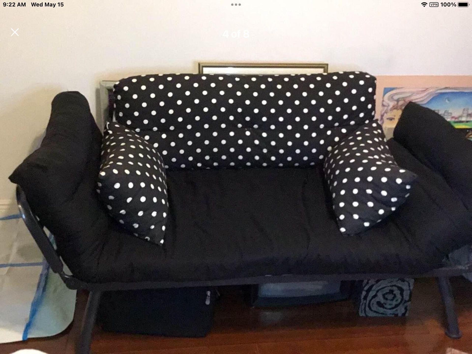 Cute futon With Lamp Included Free