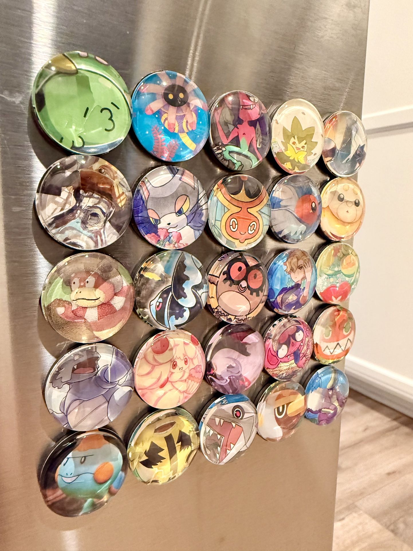Homemade Pokémon Card Magnets