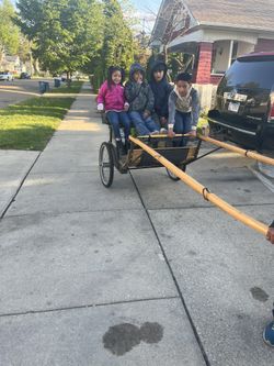 ANTIQUE HORSE DRAWN SULKY/BUGGY/WAGON