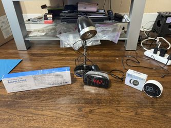 🔥 bedside setup bundle – alarm clocks + lamp + timer 🔥