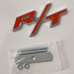 R/T RT Front Grille Emblem Car Badge Red nameplate All pics are sold separate SHIPPING AVAILABLE