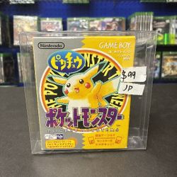 Pokemon Yellow for Game Boy. (JP)