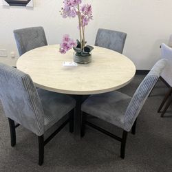 Dining Table With 4 Chairs 