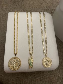 3 GOLD CHAINS 24” (GOLD FILLED/ORO LAMINADO)