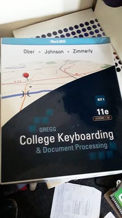 College keyboarding and document processing