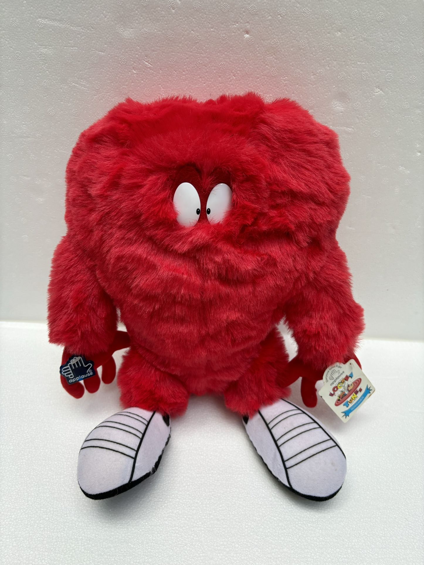 Vintage 1994 Warner Bros 13” Looney Tunes Red "GOSSAMER"Plush By Applause w/all original tags