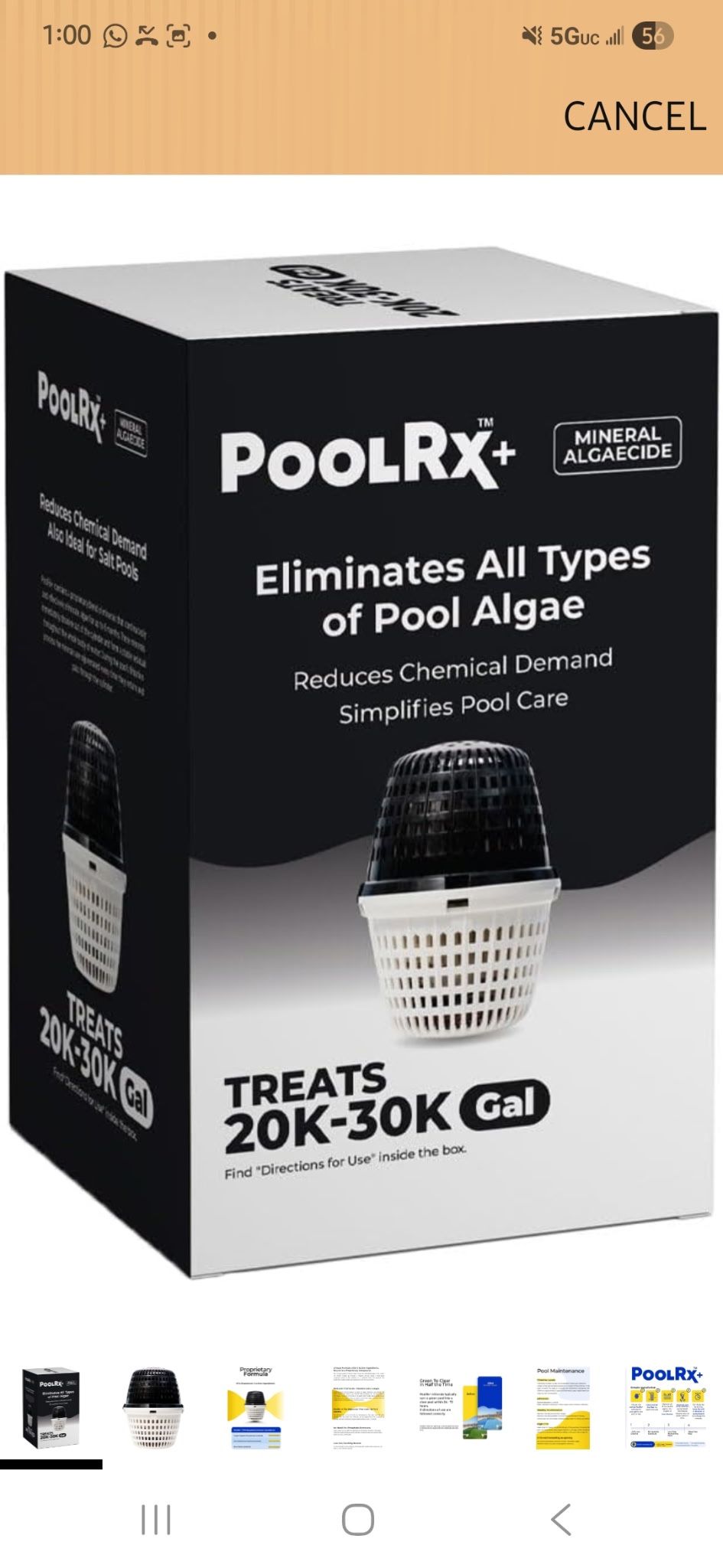 PoolRX+ Pool Unit 20k-30k gallons 