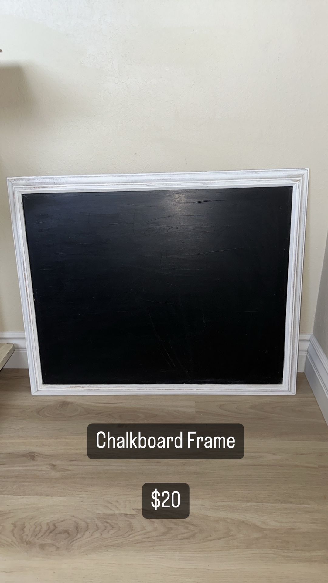 Framed Chalkboard Decor