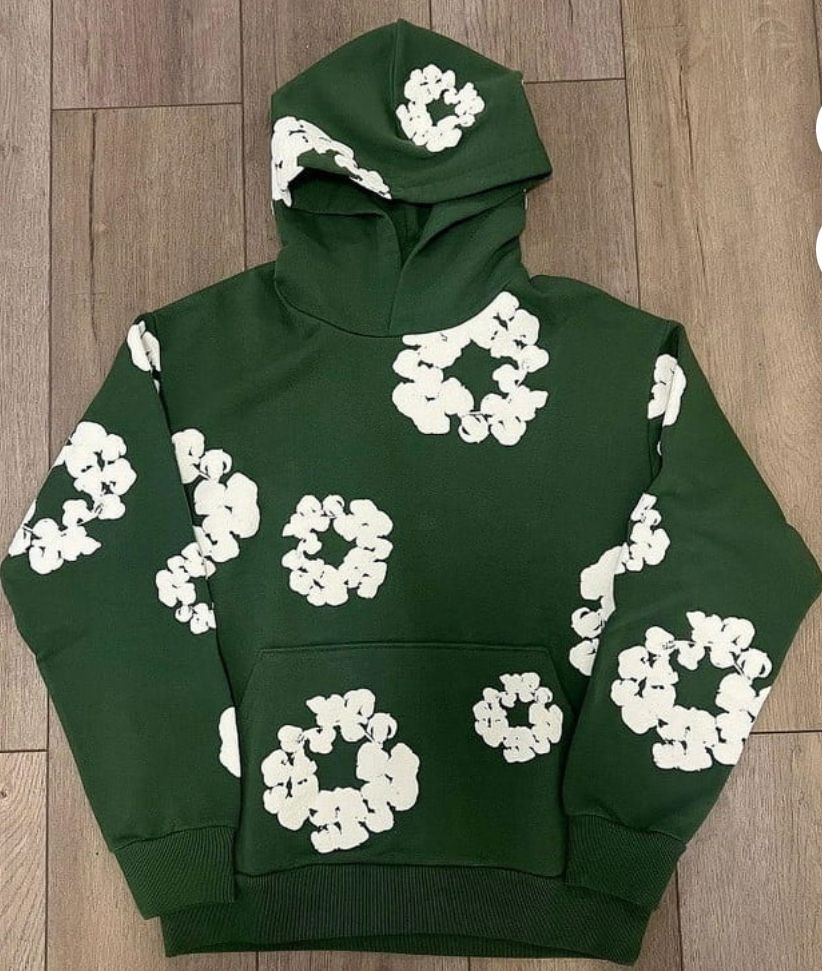 Denim Tears Green Hoodie Medium