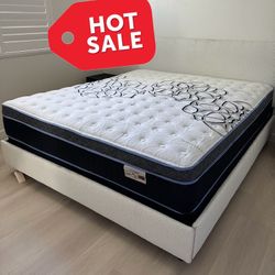 New Mattress In Plastic Sealed.     King Size Pillow  Firm 12"     We Offer Same Day Delivery 