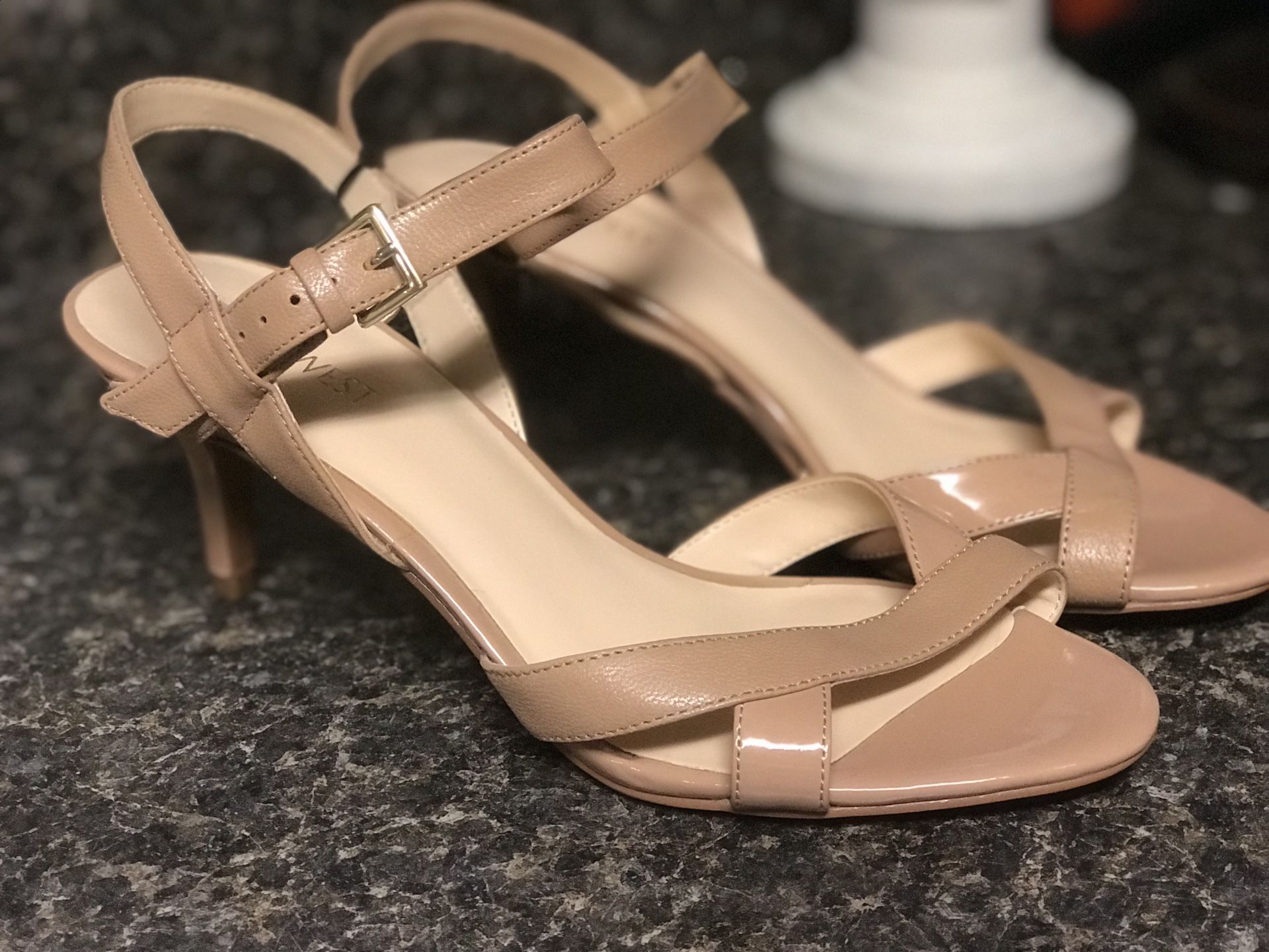 Nude Nine West heels