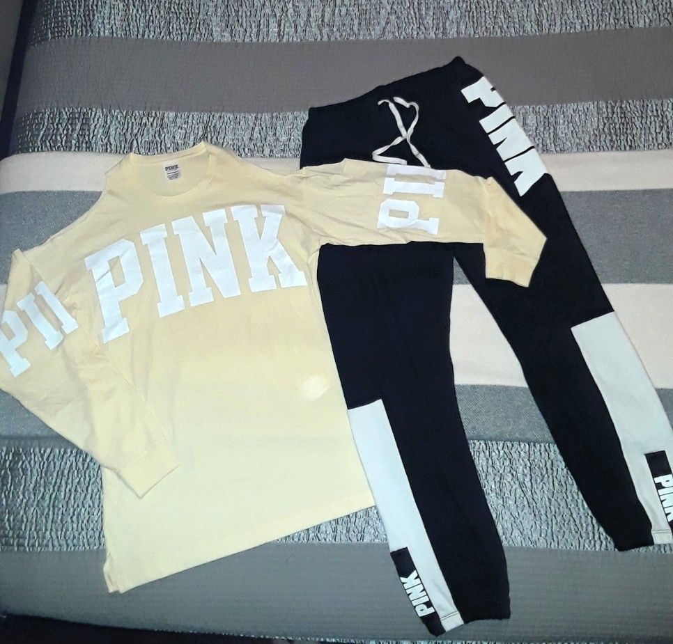 Vs PINK 2 pc set/outfit joggers, shirt