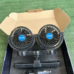 12v utv can am dual fan