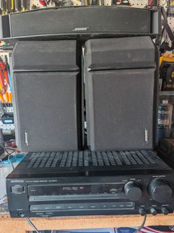 Kenwood Receiver and Bose Speakers