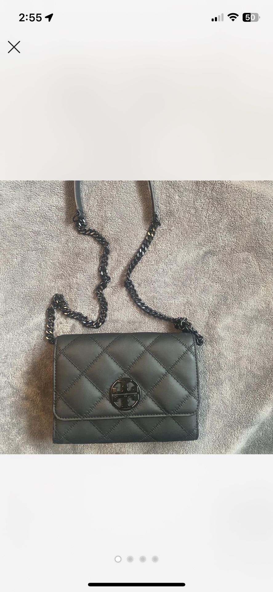 Tory Burch Matte Chain Wallet Crossbody Bag