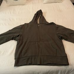 Men’s Lg Red Head Zip Up Hoodie