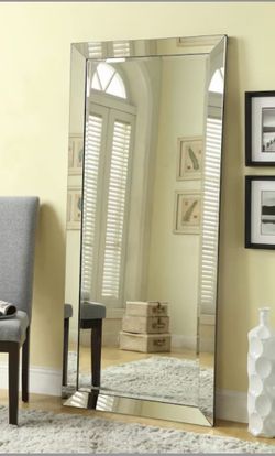 Coaster Mirrors Barnett 30 X 70 Inch Full Length Floor Or Wall Mirror Silver