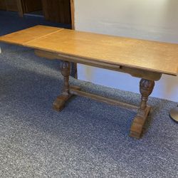 Antique Desk With Leaf 
