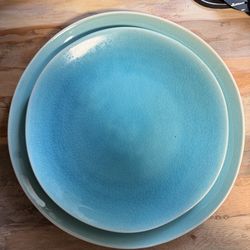 Blue Dinner & Salad Plates NEW
