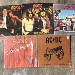 ACDC Collection Vinyls From The 70s And 80,s