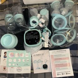 Zomee Z2 Electric Double Breast Pump With Travel Tote 