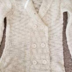 Jrs XL hoodie buttoned cardigan sweater