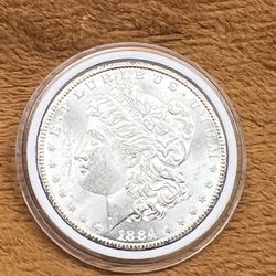 1884 CC Silver Morgan Dollar 
