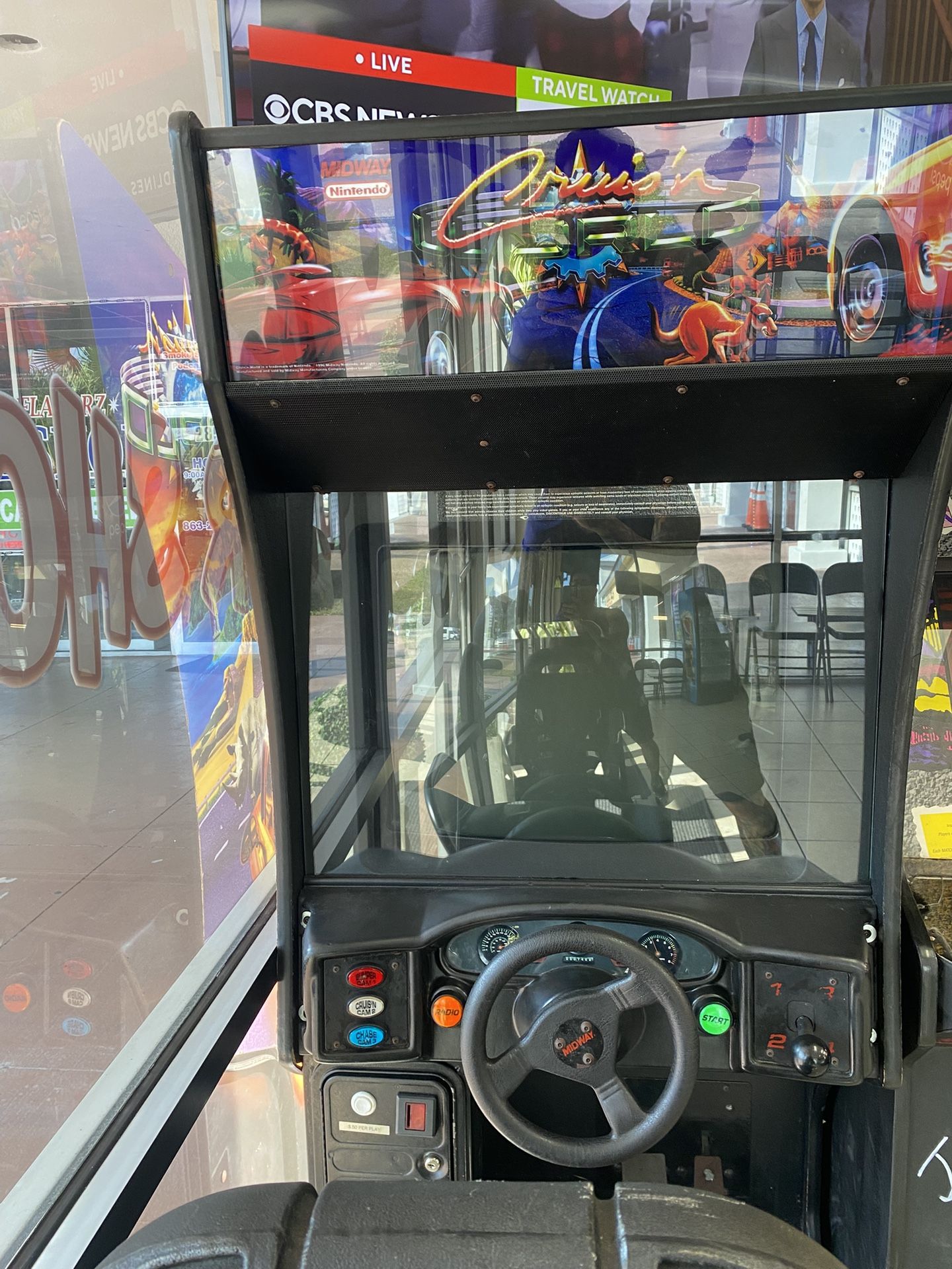 Cruising world arcade game