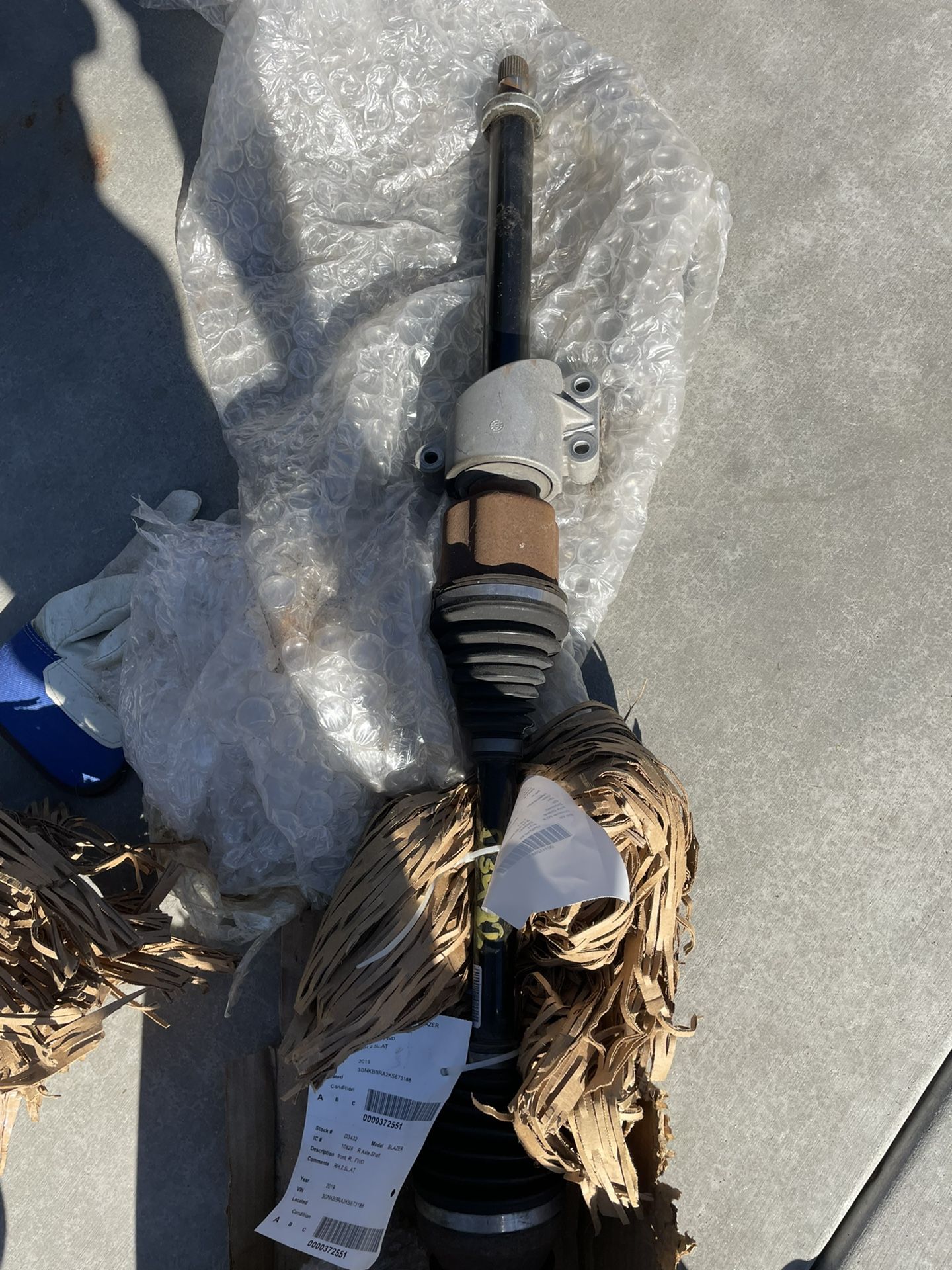 2019 Chevy Blazer Right Axle Shaft