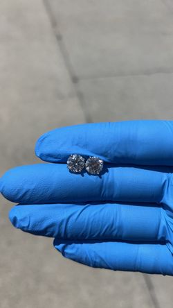 Moissanite Diamond Stud Earrings