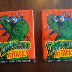 2 1988 dinosaurs attacks packs